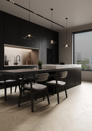 Кварцевый паркет Quartz Parquet Французская ёлка 99-408 Дуб Песочный